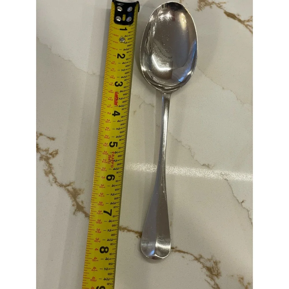 Queen Anne Williamsburg Stieff Sterling Silver Serving Spoon 7 7/8